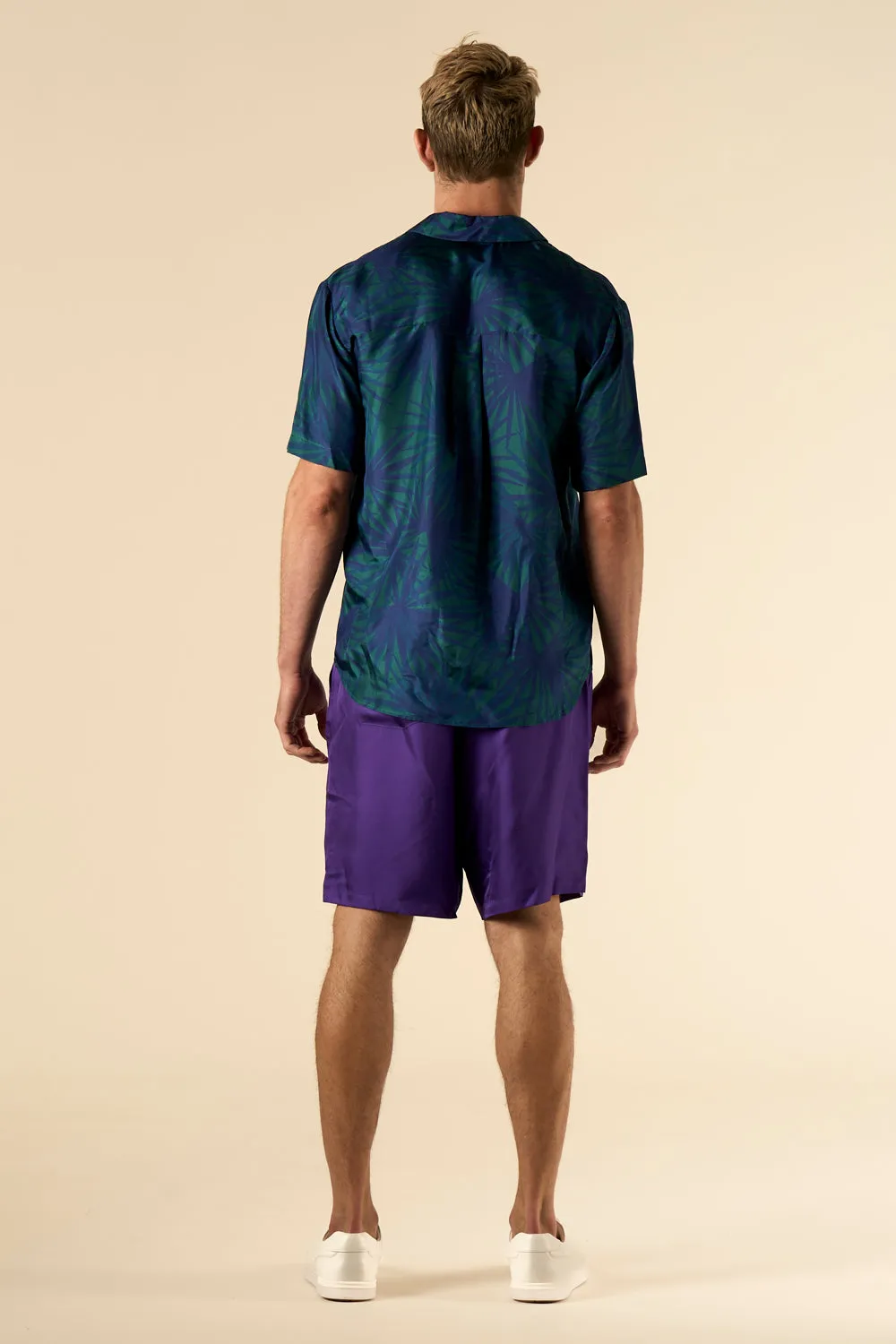 Basketball Silk Short Violet Man