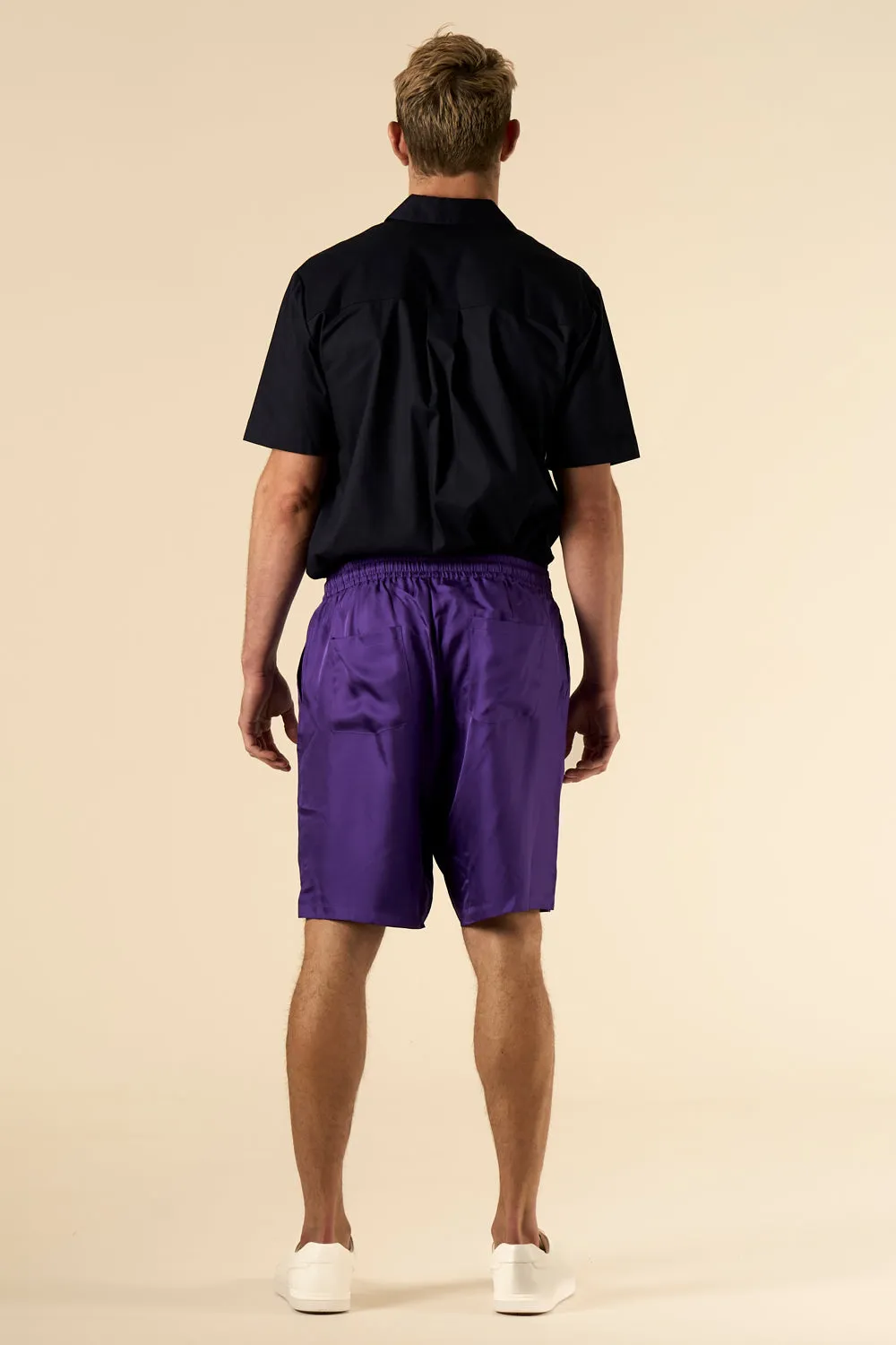Basketball Silk Short Violet Man