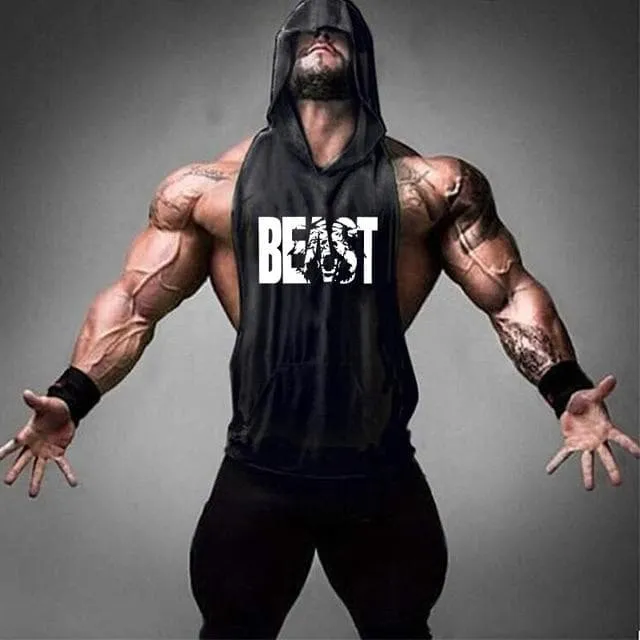 Beast Workout Sleeveless Hoodie