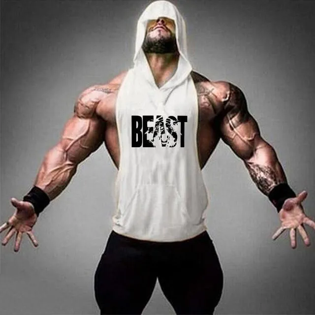 Beast Workout Sleeveless Hoodie
