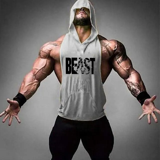 Beast Workout Sleeveless Hoodie