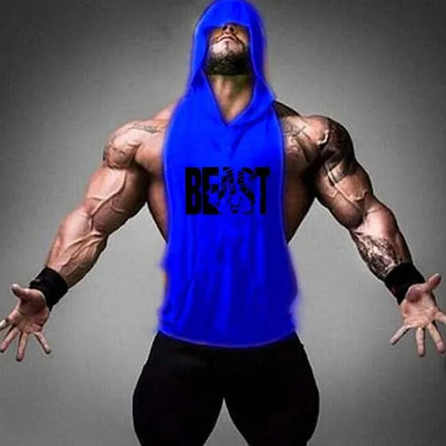 Beast Workout Sleeveless Hoodie