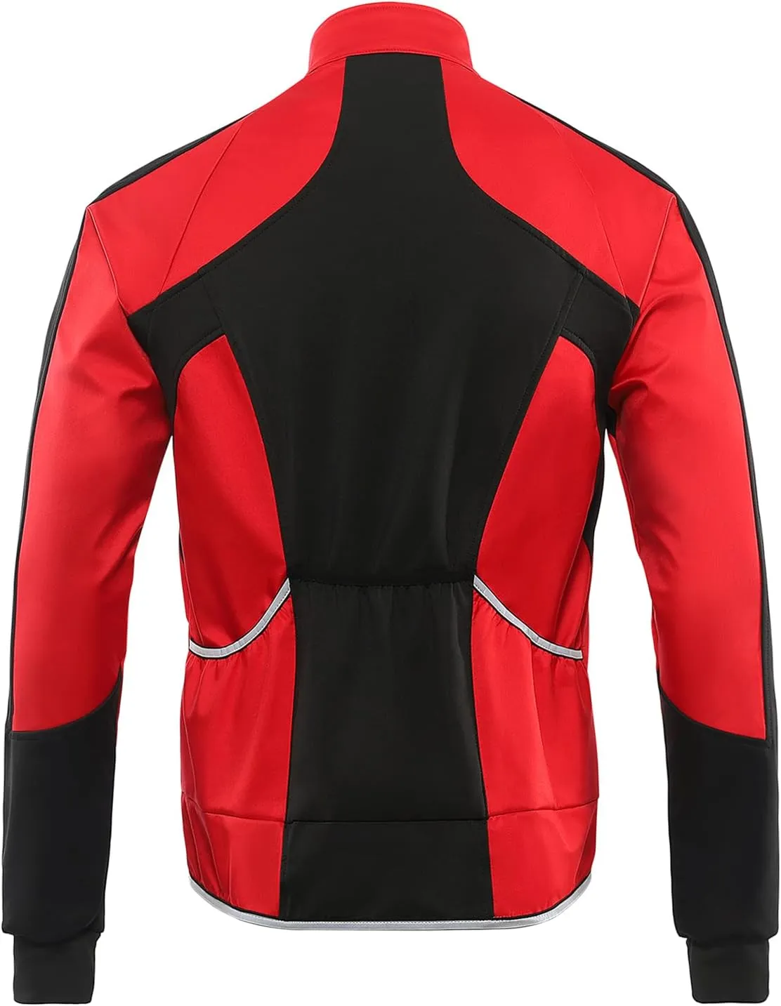 BERGRISAR Men's Cycling Jacket Winter Softshell Fleece Biking Jacket Thermal Running Windbreaker BG011