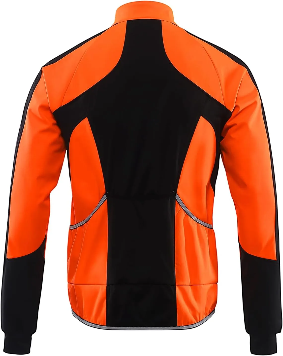 BERGRISAR Men's Cycling Jacket Winter Softshell Fleece Biking Jacket Thermal Running Windbreaker BG011
