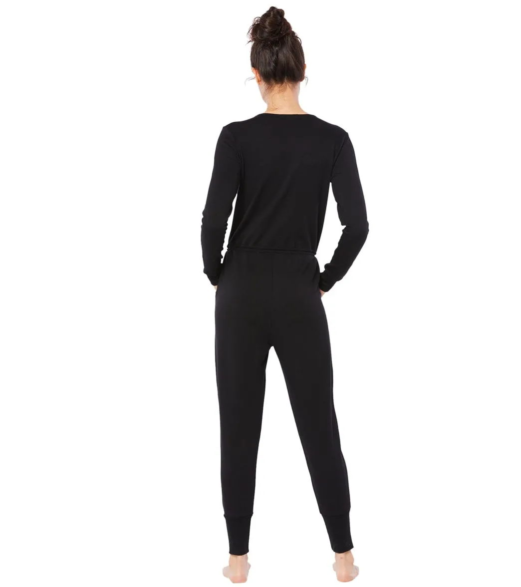 Beyond Yoga Cozy Fleece Overlapping Jumpsuit