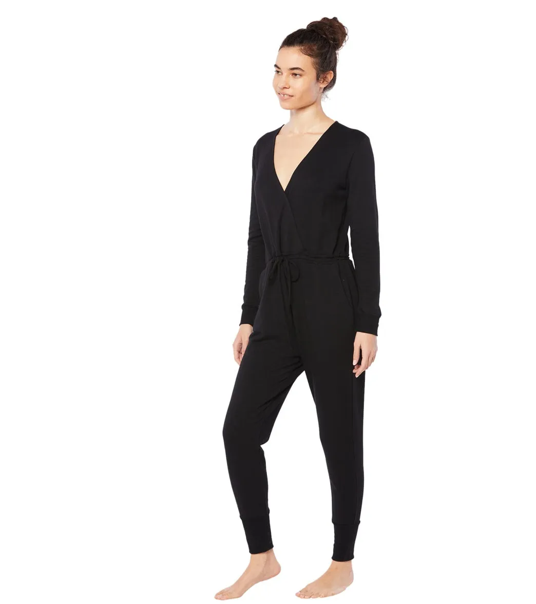 Beyond Yoga Cozy Fleece Overlapping Jumpsuit