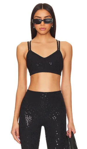 Beyond Yoga Double Back Sports Bra in Black