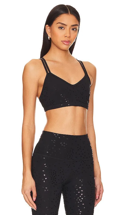 Beyond Yoga Double Back Sports Bra in Black