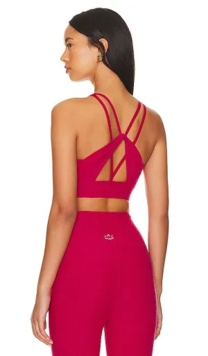Beyond Yoga Spacedye Enlighten Sports Bra in Fuchsia