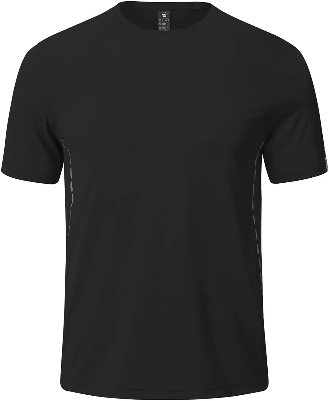 BGOWATU Men's Workout Shirts Quick Dry Short Sleeve Athletic T-Shirts with Reflective & Ventilation Holes for Running Gym