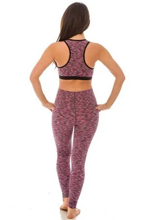 Black & Pink Sports Bra