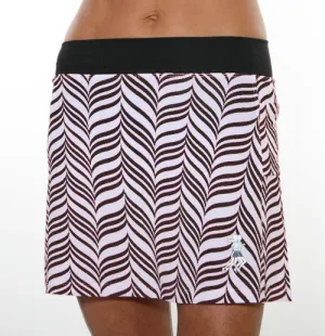 Black & White Candy Stripe Triathlon Skirt