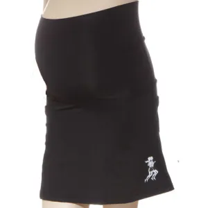 Black Maternity Fitness Skirt