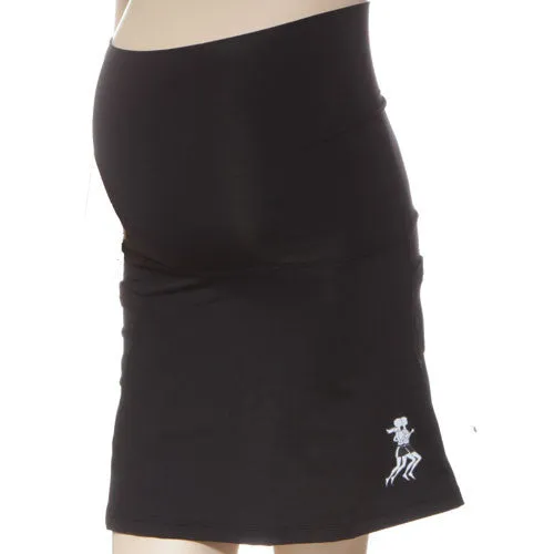 Black Maternity Fitness Skirt