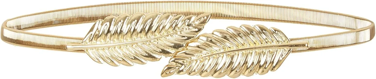 BlackButterfly Metallic Elastic Stretchy Chain Belt