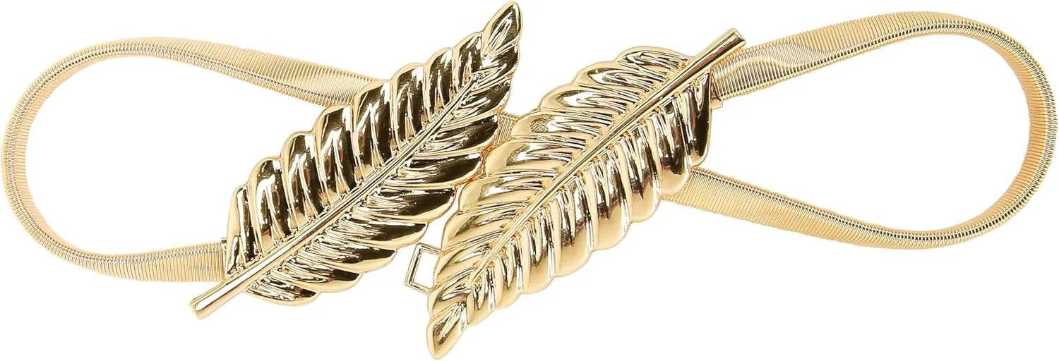 BlackButterfly Metallic Elastic Stretchy Chain Belt