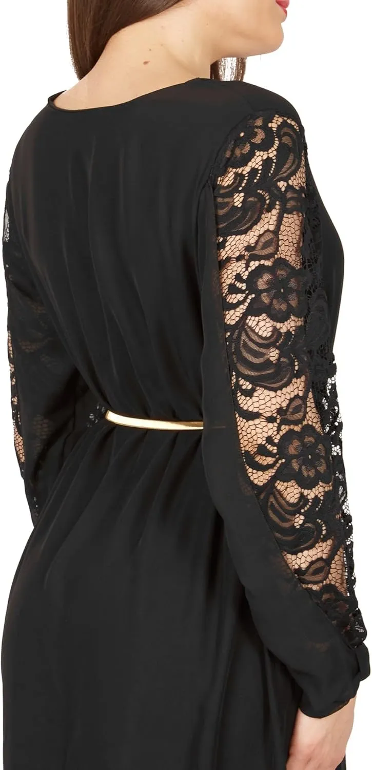 BlackButterfly Metallic Elastic Stretchy Chain Belt