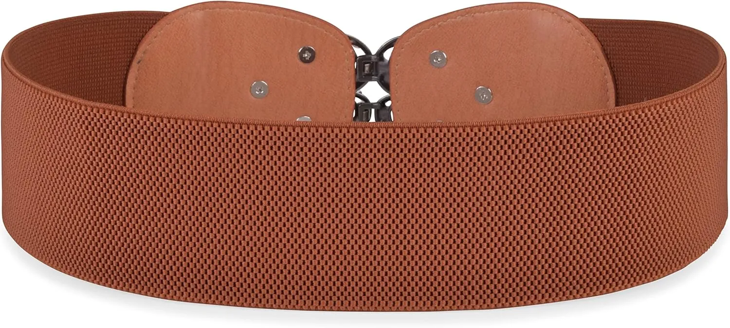 BlackButterfly Stretchy Vintage Waspie Elastic Buckle Waist Belt