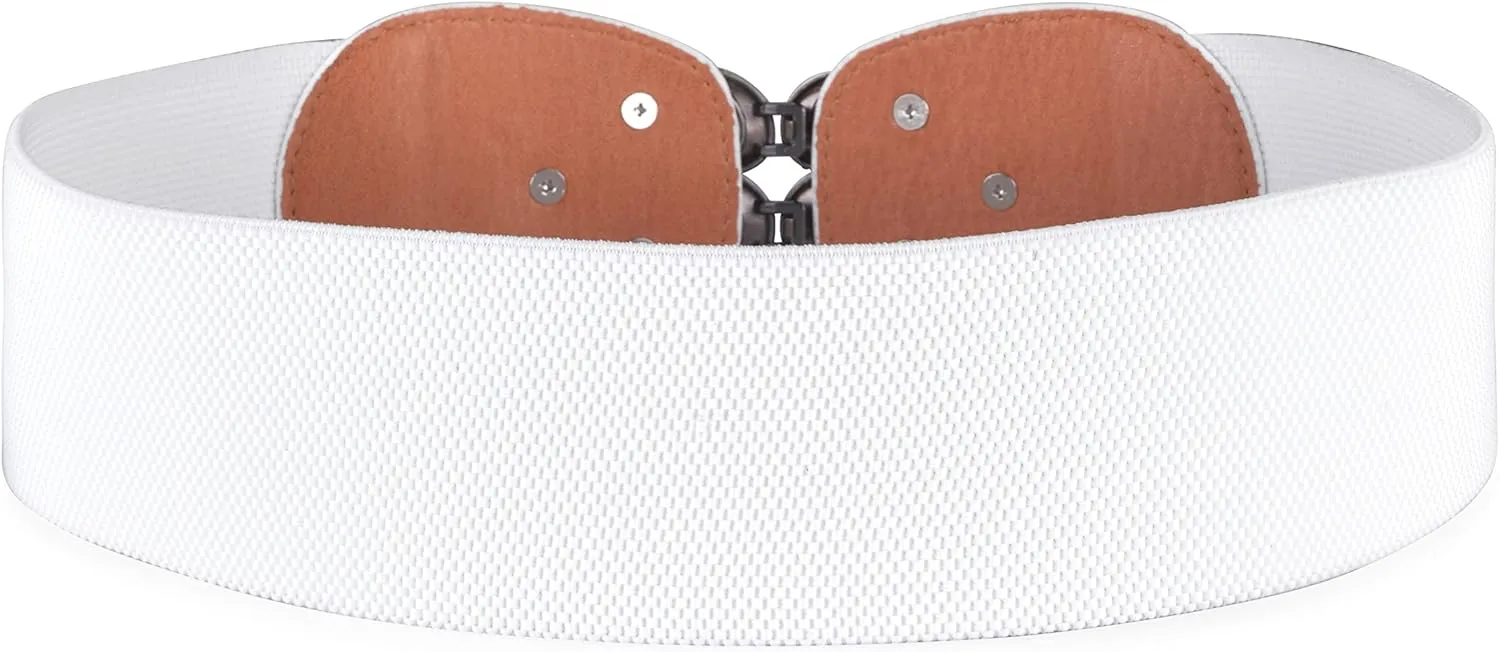 BlackButterfly Stretchy Vintage Waspie Elastic Buckle Waist Belt