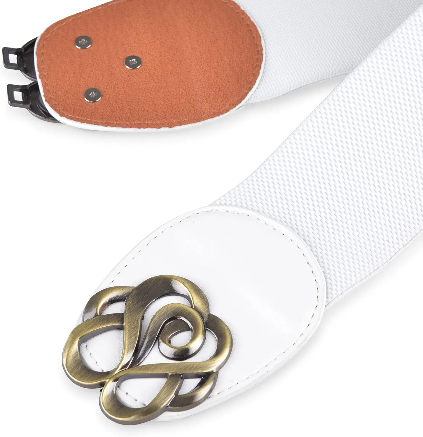 BlackButterfly Stretchy Vintage Waspie Elastic Buckle Waist Belt