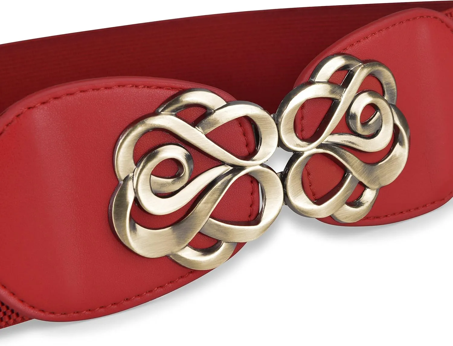 BlackButterfly Stretchy Vintage Waspie Elastic Buckle Waist Belt