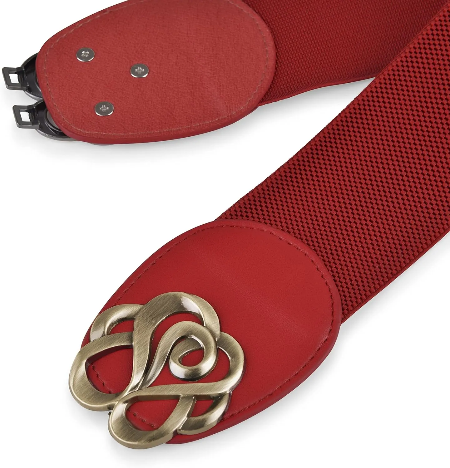 BlackButterfly Stretchy Vintage Waspie Elastic Buckle Waist Belt
