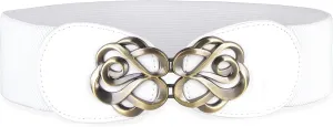 BlackButterfly Stretchy Vintage Waspie Elastic Buckle Waist Belt