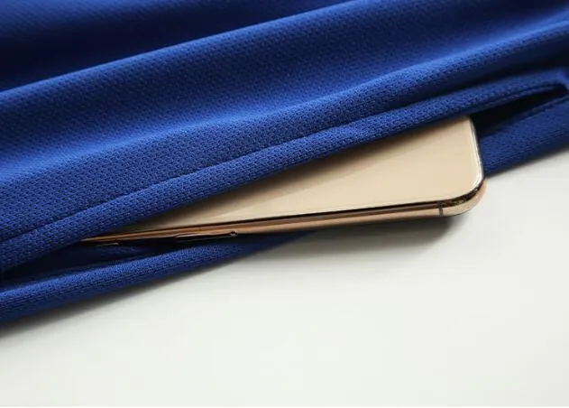 Blank White Blue Soccer Jerseys for Wholesale