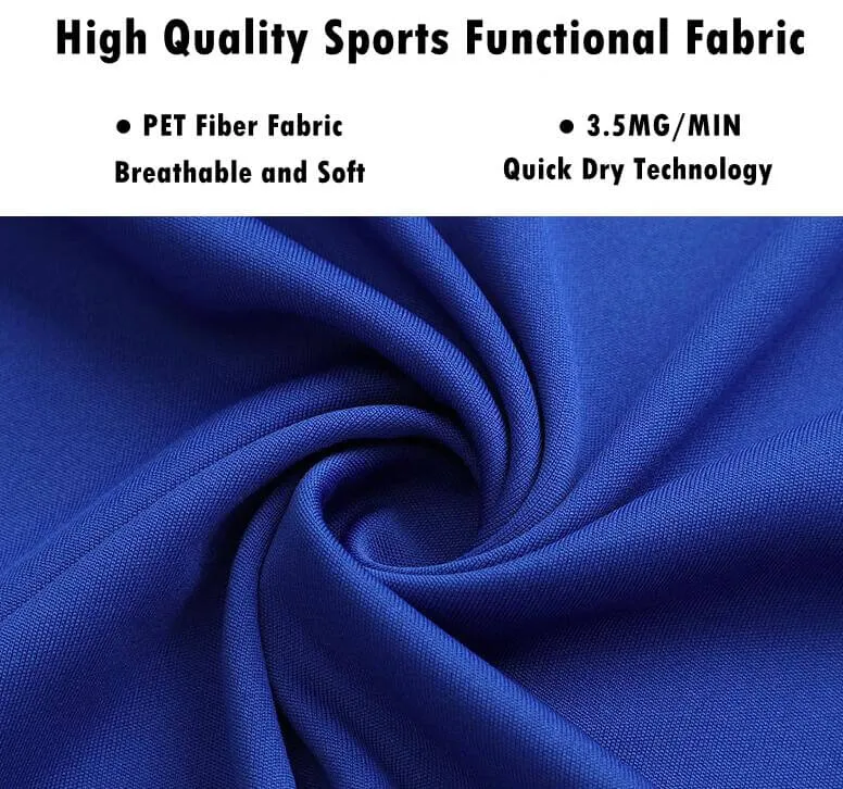 Blank White Blue Soccer Jerseys for Wholesale