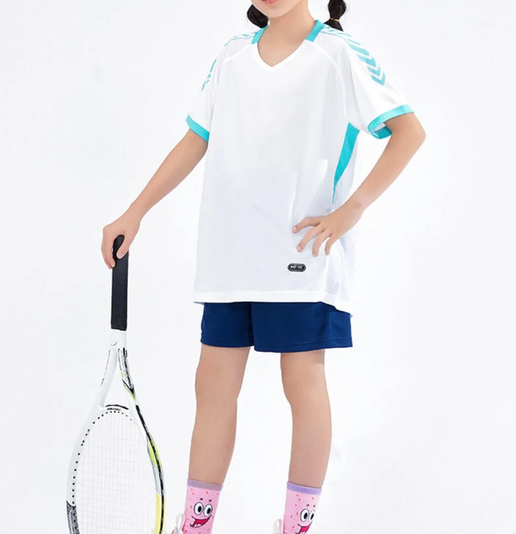 Blank White Blue Soccer Jerseys for Wholesale