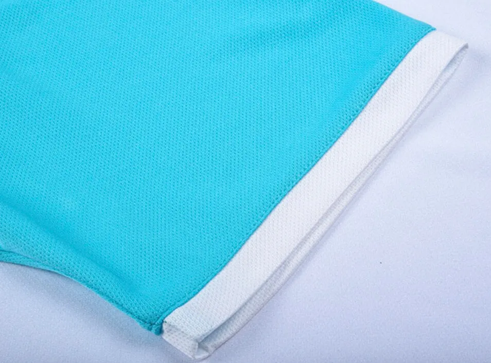 Blank White Blue Soccer Jerseys for Wholesale