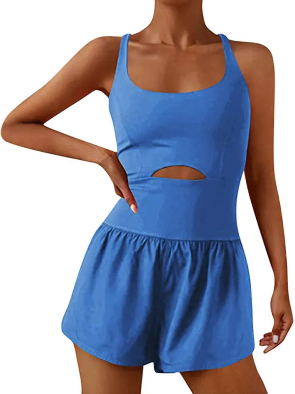 Blue Zone Planet |  Emerald Elegance Active Jumpsuit