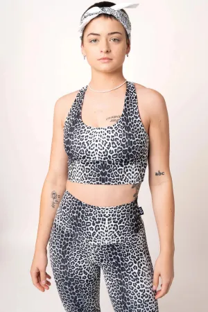 Body Contouring T Back Comfort Crop Top - Jag Swag White
