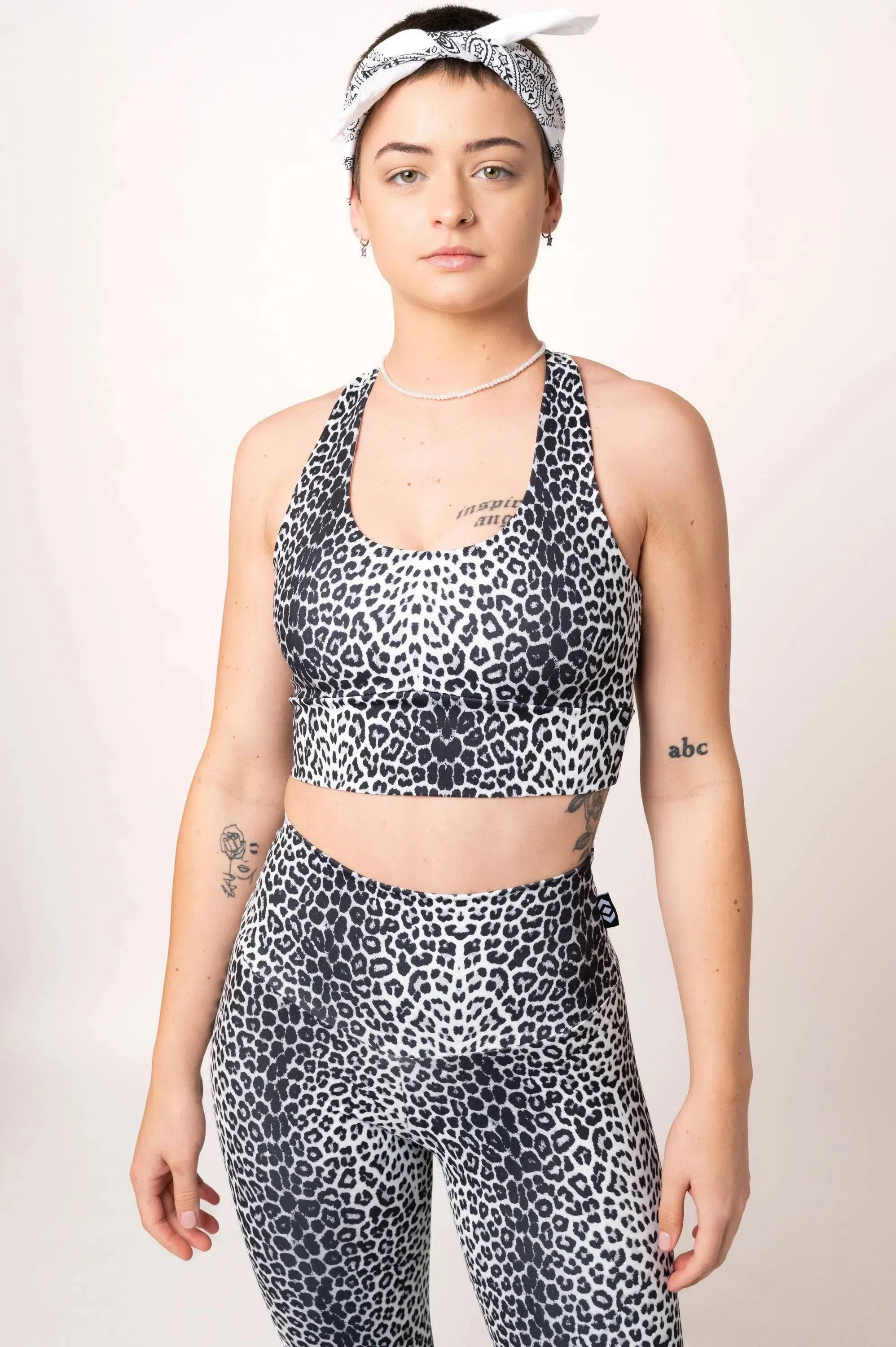 Body Contouring T Back Comfort Crop Top - Jag Swag White