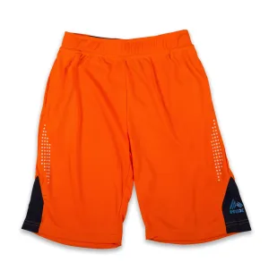 Boy's Athletic Shorts with Traingle Graphic  Black