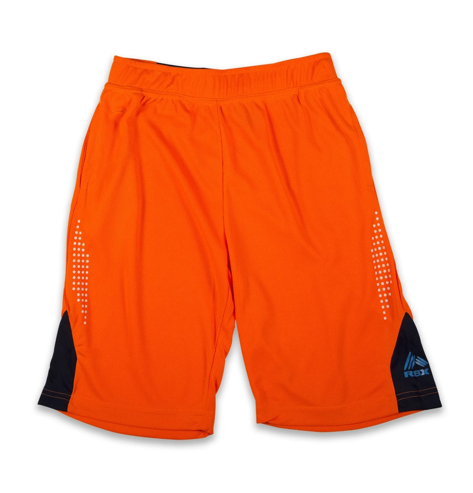 Boy's Athletic Shorts with Traingle Graphic  Black
