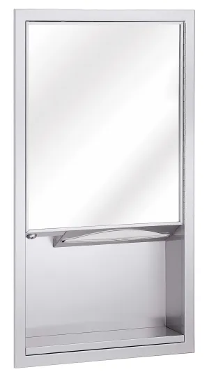 Bradley 155-000000,  Mirror and Towel Dispenser, Recessed