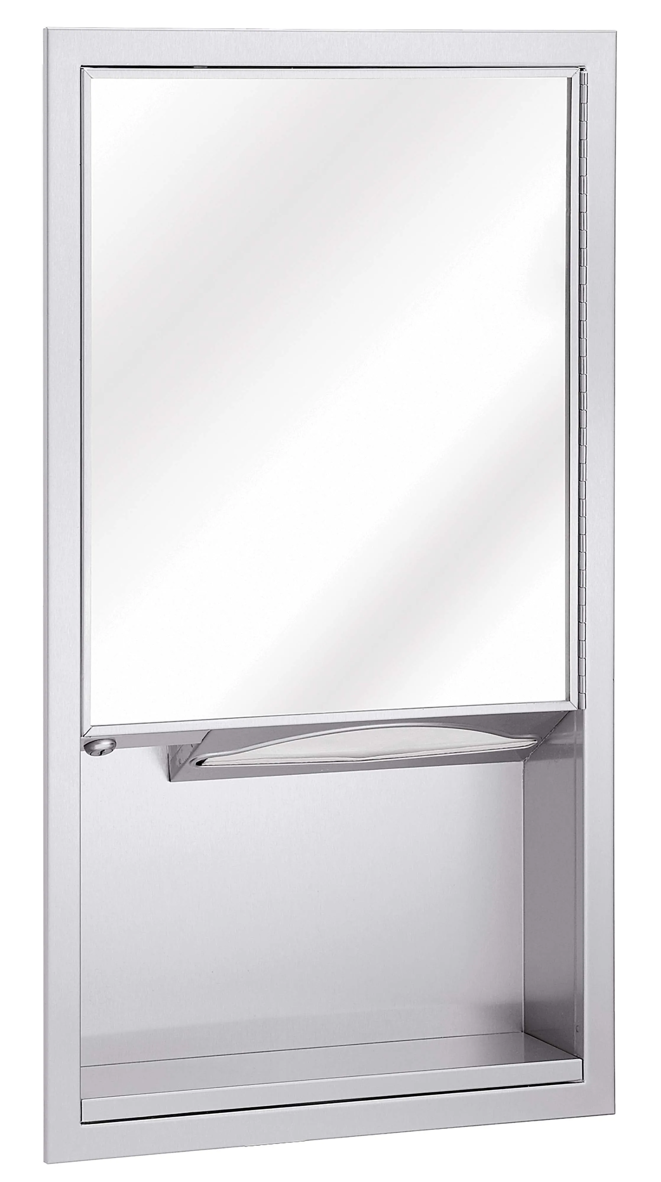 Bradley 155-000000,  Mirror and Towel Dispenser, Recessed