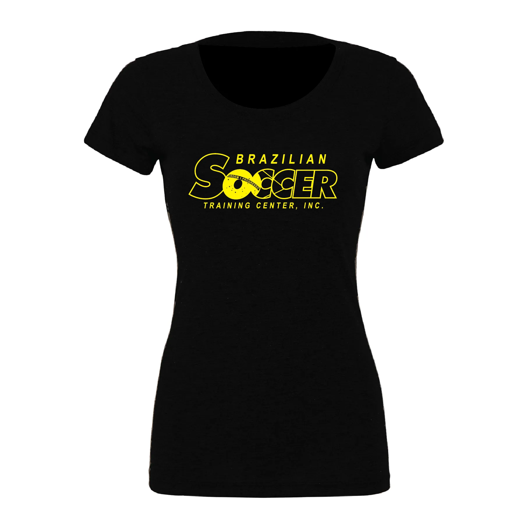 Brazilian Soccer Training (Club Name) Bella   Canvas Short Sleeve Triblend T-Shirt Solid Black