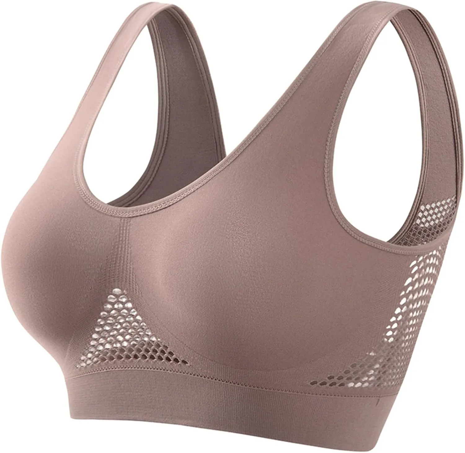 Breathable AntiSagging Breasts Bra for Women Sports Bras Seamless Wirefree Breathable Yoga Comfort Sleep Bras