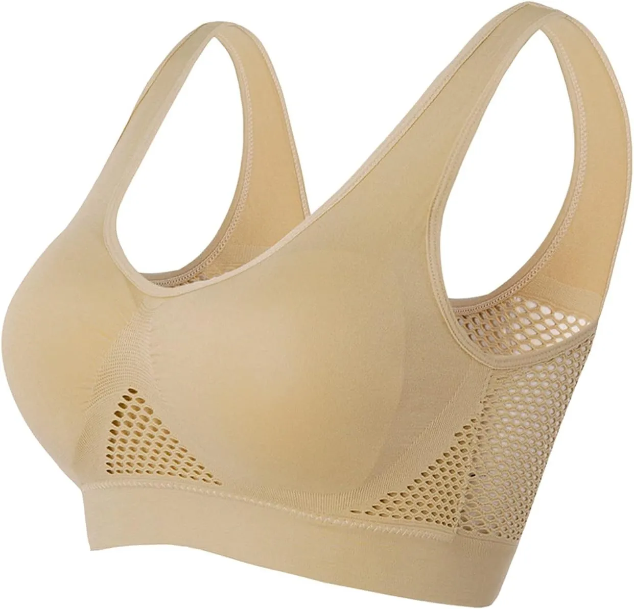 Breathable Cool Liftup Air Bra, 2024 New Large Size Air Bra Breathable and Comfortable Mesh Sports Bra for Womens Sport Bra