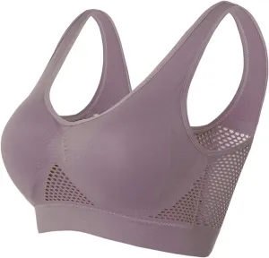 Breathable Cool Liftup Air Bra Women High Support Breathable Push Up Bras No Wire Buckle Corset Bra Comfy Yoga Bra