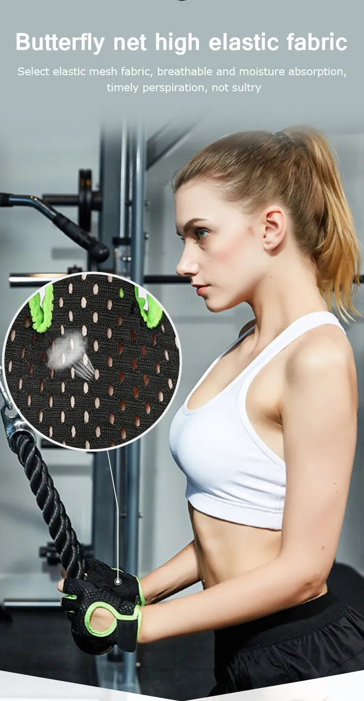 Breathable Workout Gloves Weight Lifting Fingerless Gym Exercise Gloves with Curved Open Back(10 Pack)
