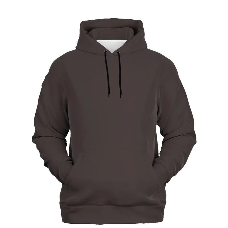 Brown Hoodie Blank | Unisex | with PLUS sizes | Deep Dark Pale Brown | C60M60Y60K60