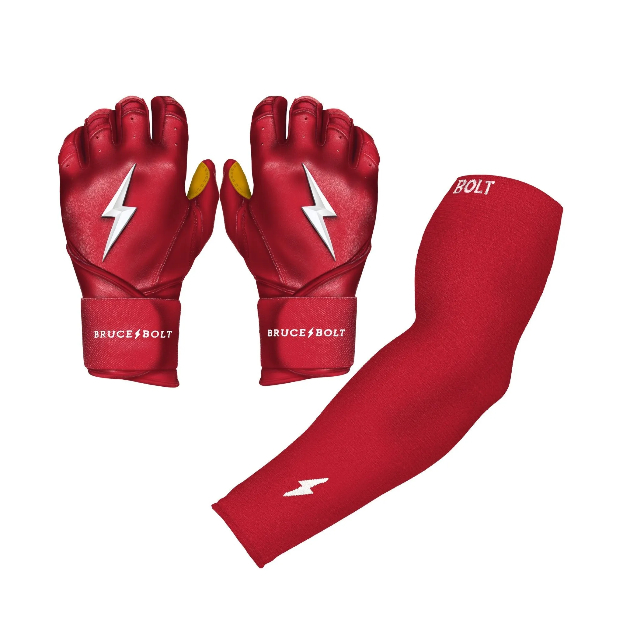 BRUCE BOLT Graduated Compression Premium Arm Sleeve - RED