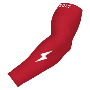 BRUCE BOLT Graduated Compression Premium Arm Sleeve - RED