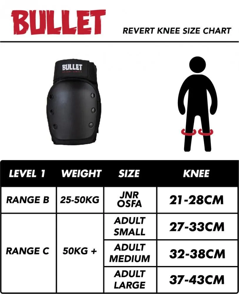 Bullet Pads Revert Knee Adult - Black