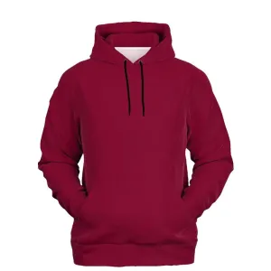 Burgundy Hoodie | Unisex | with PLUS sizes | Medium Dark Pure Pink | C0M100Y50K60