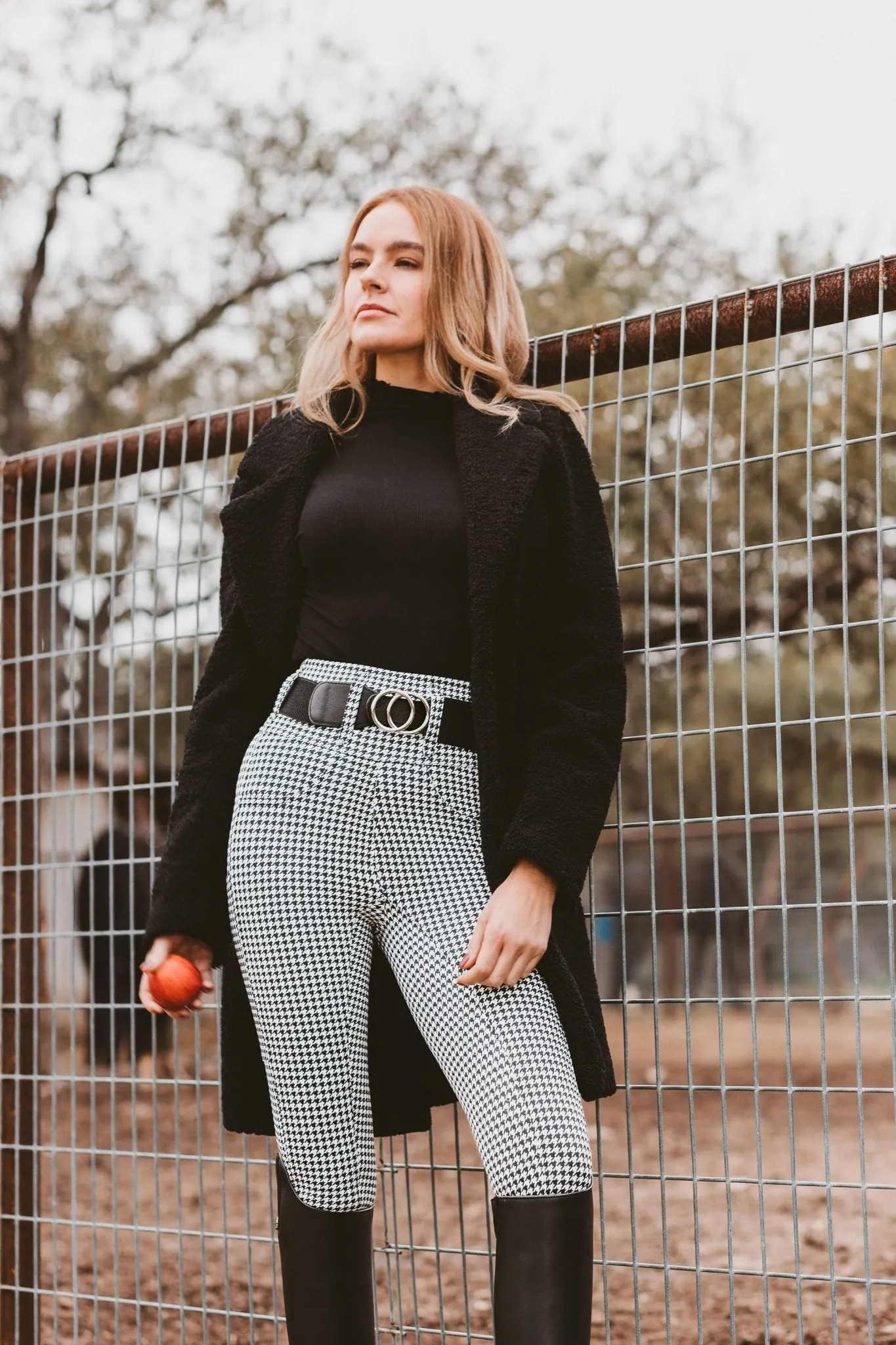 Canter Culture Athletic Breeches - Houndstooth