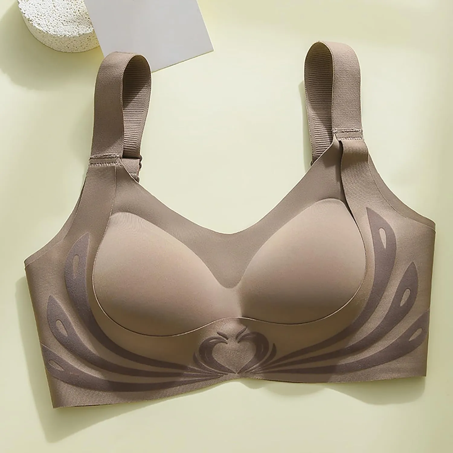 Caralush Lushfitting Powerful Push-Up Seamless Bra,Anti-Sagging Super Gather Bra Wireless Pushup Bra,Camixs Bra